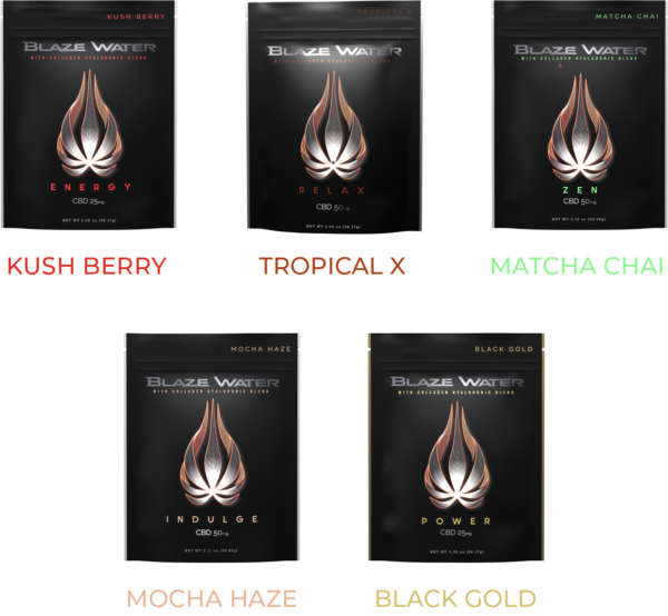 Blaze Water - 5 flavors